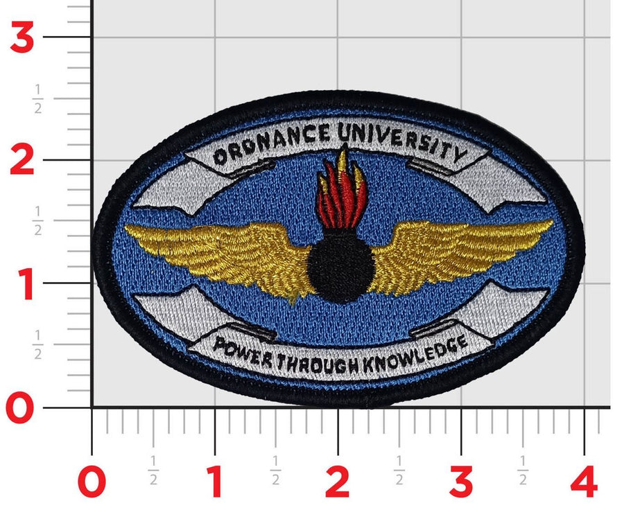 Officially Licensed US Navy Ordnance University Patch