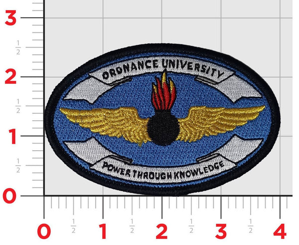 Officially Licensed US Navy Ordnance University Patch