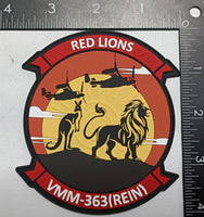 Official VMM-363 REIN Red Lions 25.3 Australia PVC Patch