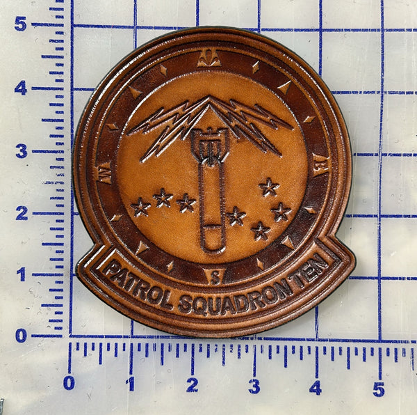 Officially Licensed VP-10 Red Lancers Leather Patch