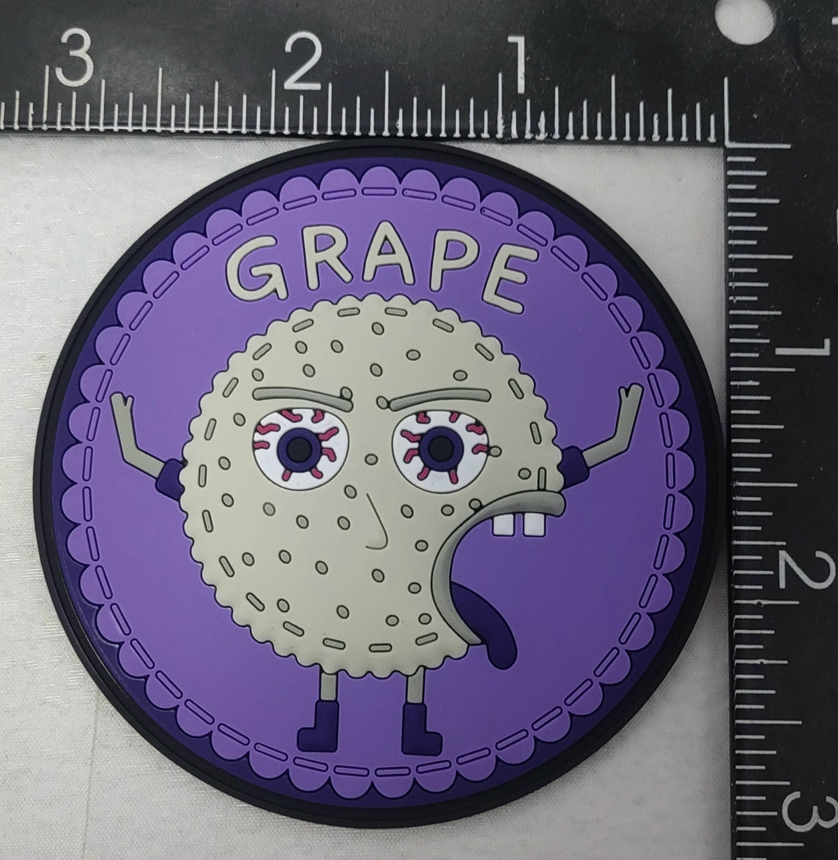 Uncrustables Strawberry and Grape PVC Shoulder Patch