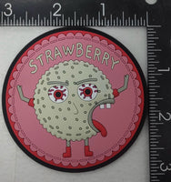 Uncrustables Strawberry and Grape PVC Shoulder Patch