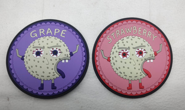 Uncrustables Strawberry and Grape PVC Shoulder Patch