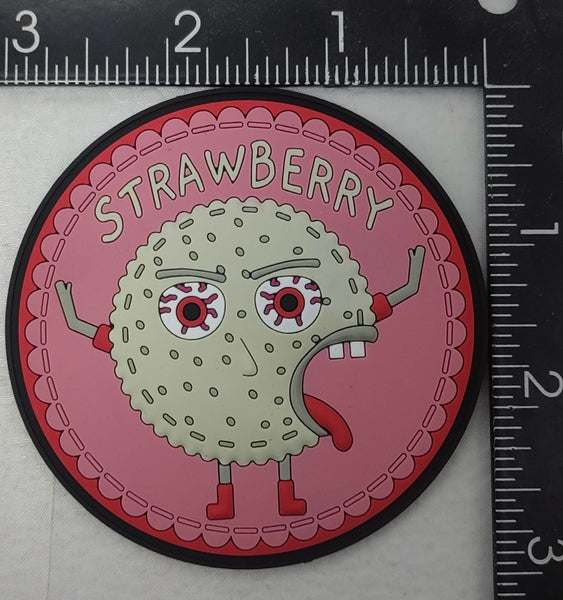 Uncrustables Strawberry and Grape PVC Shoulder Patch