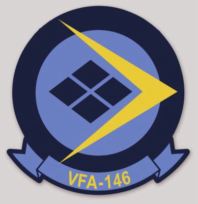Officially Licensed US Navy VFA-146 Blue Diamonds Sticker