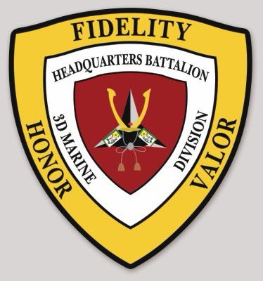 Officially Licensed 3rd MARDIV HQ Battalion Japan Sticker