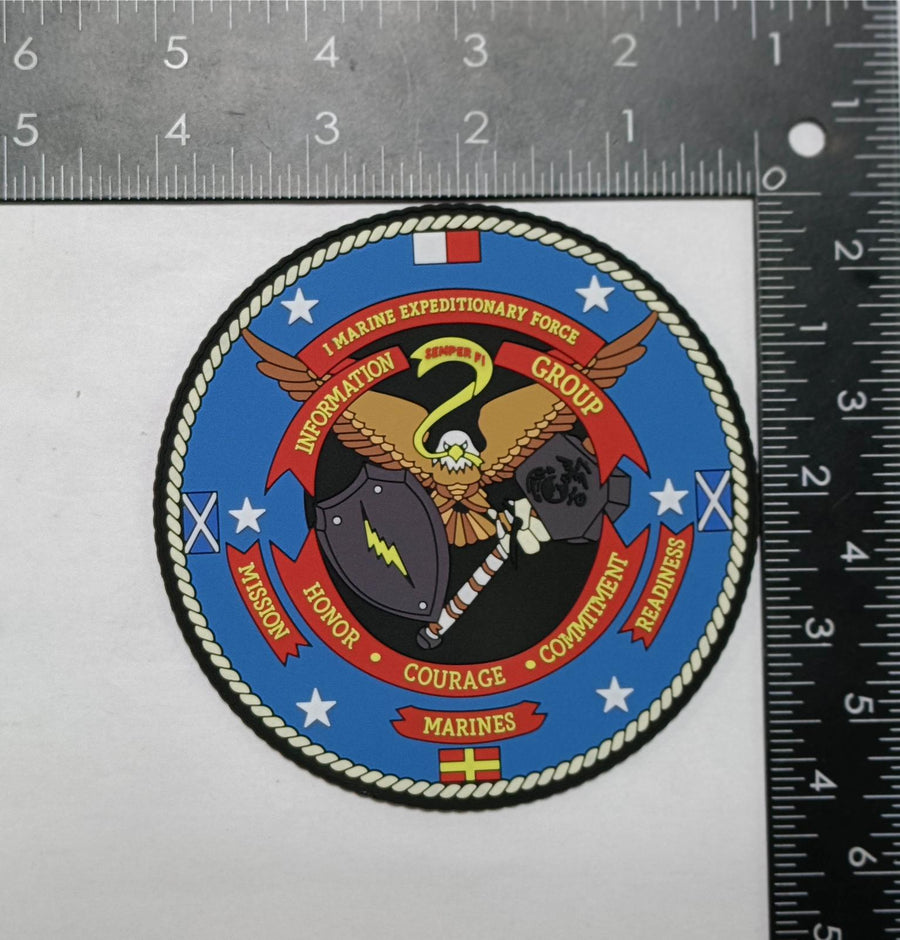 Officially Licensed 1st Marine Expeditionary Force MEF Information Group PVC Patch