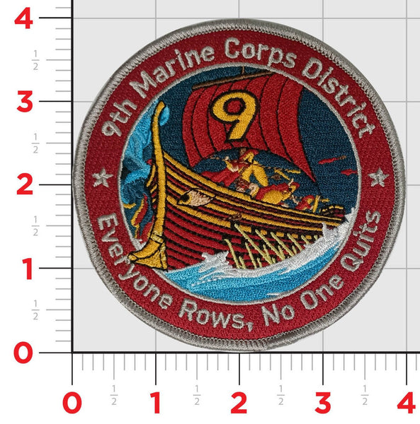 Officially Licensed USMC 9th Recruiting District Patch