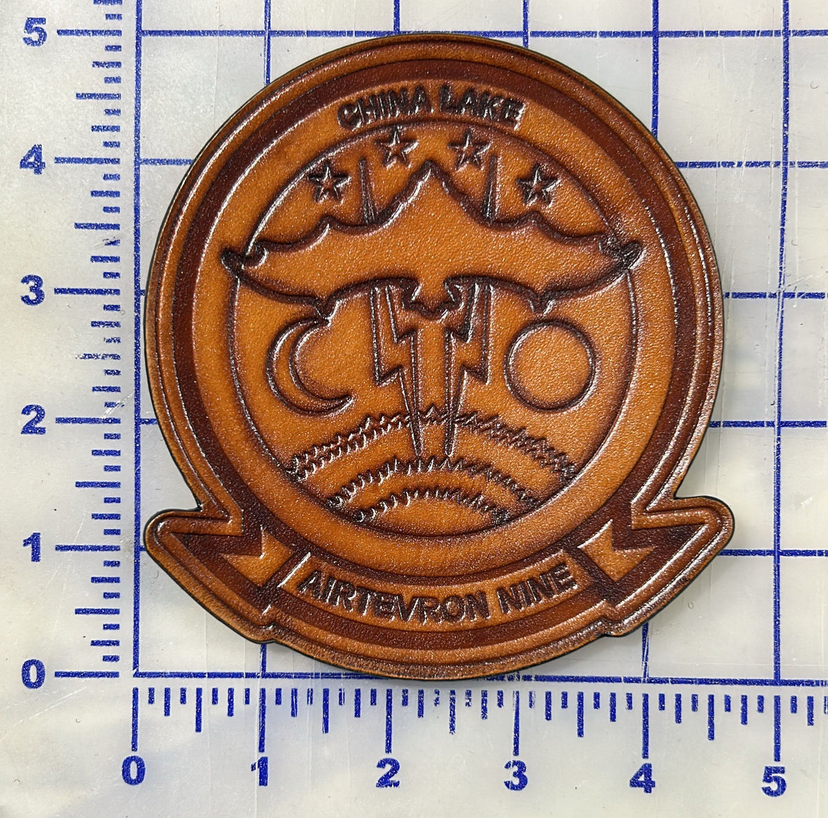 Officially Licensed US Navy VX-9 The Vampires China Lake Leather Squadron Patch