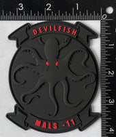 Officially Licensed USMC MALS-11 Devilfish PVC Glow Patch