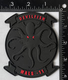 Officially Licensed USMC MALS-11 Devilfish PVC Glow Patch