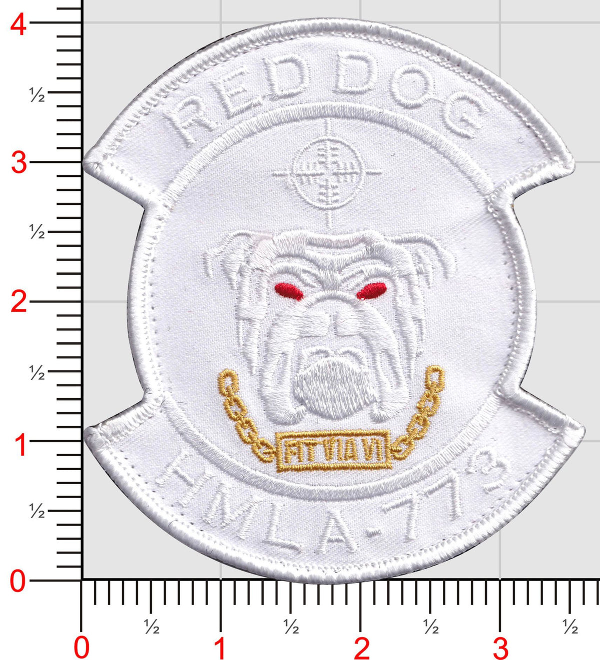 Official HMLA-773 Red Dog White Patch