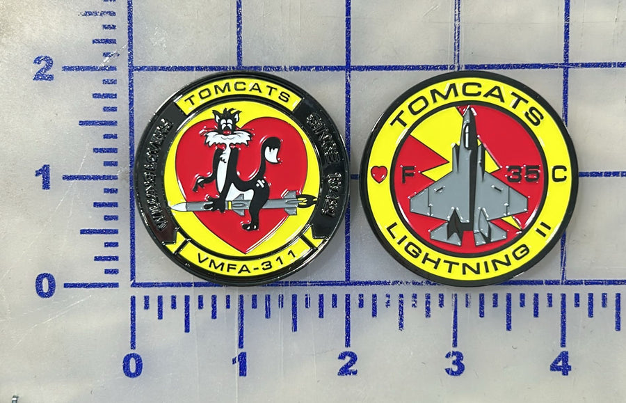 Officially Licensed USMC VMFA-311 Tomcats F-35 Coin