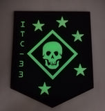 Official Raider Class ITC-33 PVC glow patch