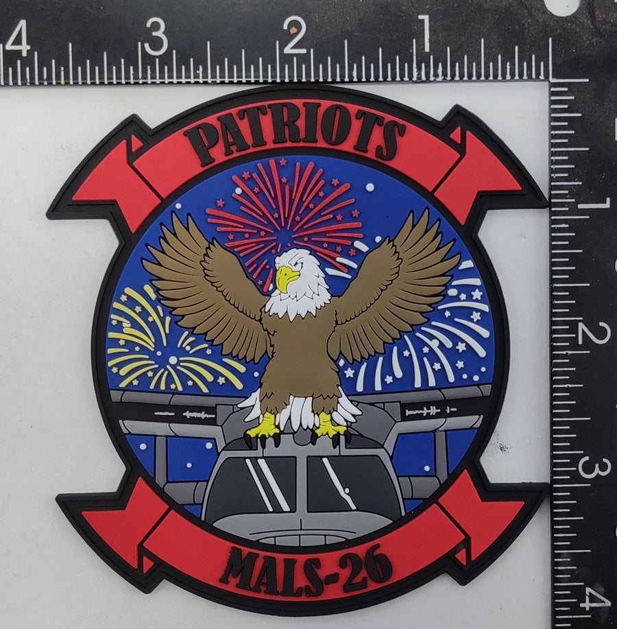 Official MALS-26 Patriots 4th of July PVC Glow Patch