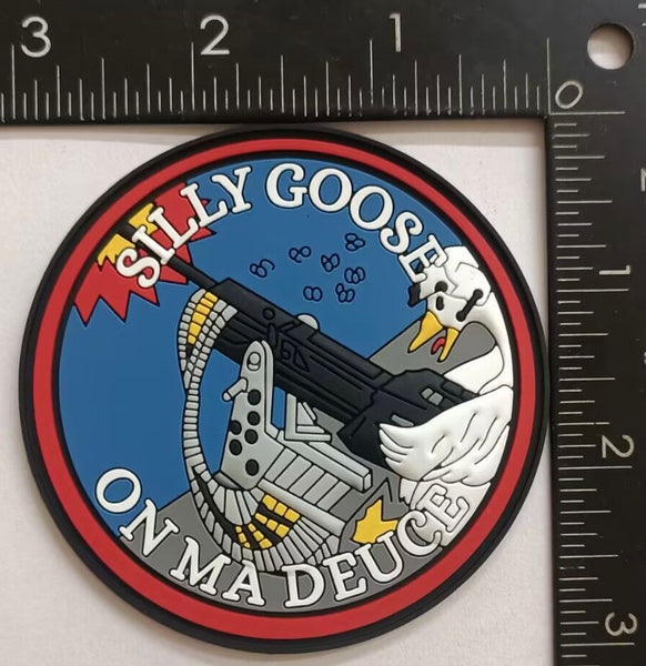 Silly Goose on Ma Deuce PVC shoulder Patch