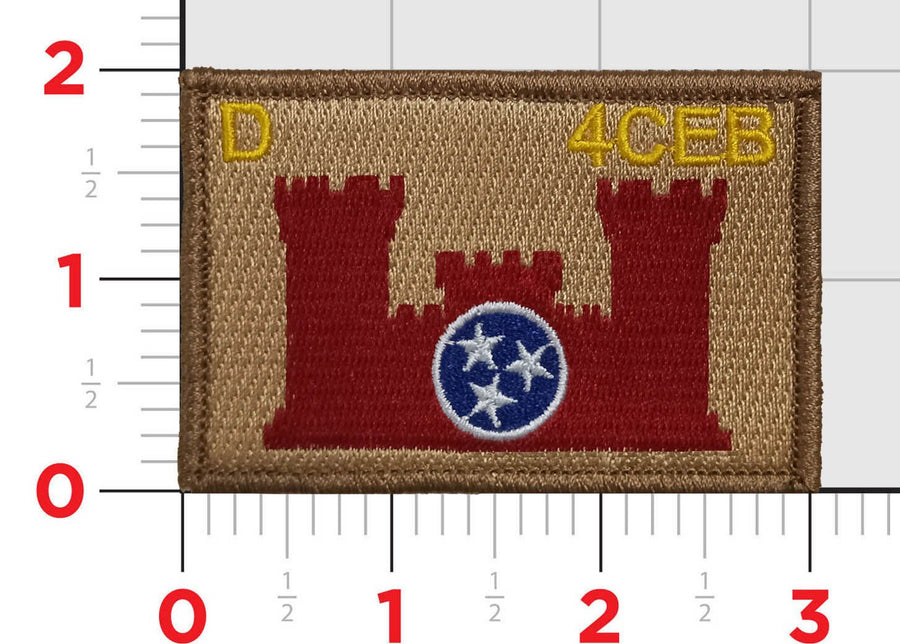 Official Delta Company 4th Combat Engineer Battalion Flag Patch