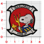 Official HSM-51 Warlords Snoopy Patch