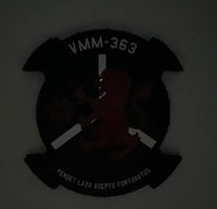 Official VMM-363 Red Lions PVC Black Patch
