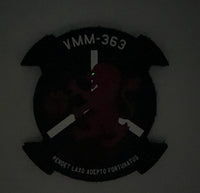 Official VMM-363 Red Lions PVC Black Patch