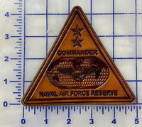 Officially Licensed US Navy Commander Naval Air Force Reserve Leather Patch
