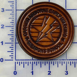 Official US Navy Carrier Airborne Early Warning Weapons School Leather Patch