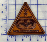 Officially Licensed US Navy Commander Naval Air Force Reserve Leather Patch