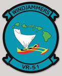 Officially Licensed US Navy VR-51 Windjammers Sticker