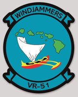 Officially Licensed US Navy VR-51 Windjammers Sticker