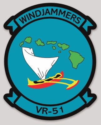 Officially Licensed US Navy VR-51 Windjammers Sticker