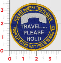 Travel...Please Hold Patch & Sticker combo