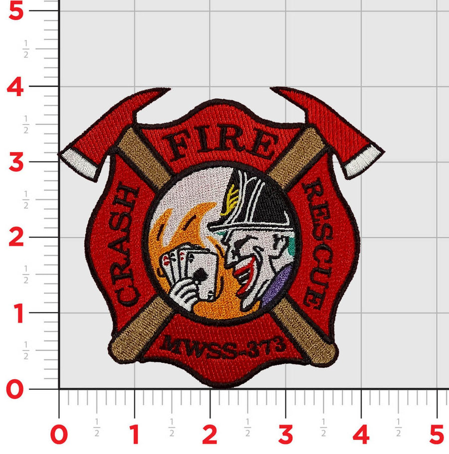 Official USMC MWSS-373 Joker Crash Fire Rescue Patch