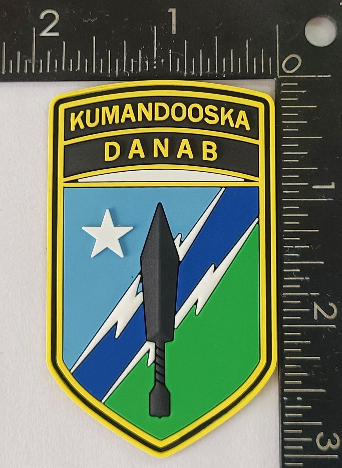 Official Danab Kumandooska Somali Lighting Force DANAB PVC Patch
