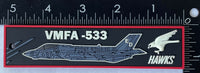 Official VMFA-533 Hawks PVC Key Ring