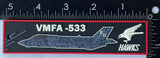 Official VMFA-533 Hawks PVC Key Ring