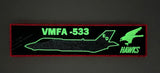 Official VMFA-533 Hawks PVC Key Ring