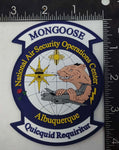Official CBP NASOC Albuquerque Mongoose PVC Patch