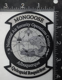 Official CBP NASOC Albuquerque Mongoose PVC Patch