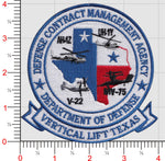 Official DCMA Defense Contract Management Agency Vertical Lift Texas Patch