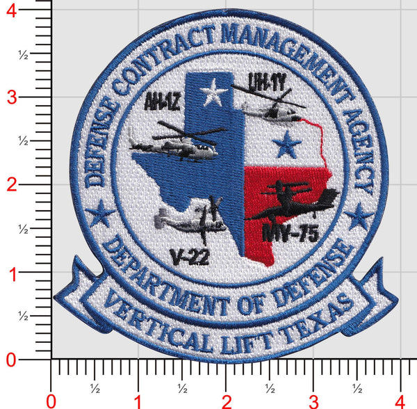 Official DCMA Defense Contract Management Agency Vertical Lift Texas Patch