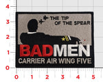 Official Carrier Air Wing  CVW-5 Badmen Tip of the Spear Patch