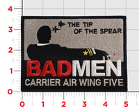 Official Carrier Air Wing  CVW-5 Badmen Tip of the Spear Patch