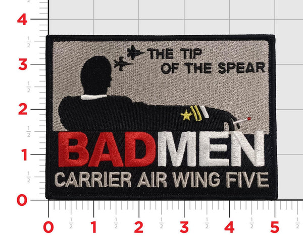 Official Carrier Air Wing  CVW-5 Badmen Tip of the Spear Patch