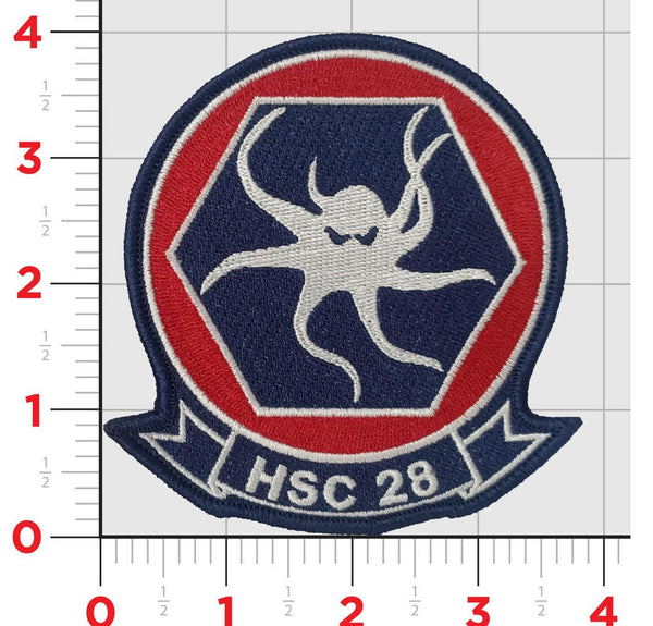 Officially Licensed US Navy HSC-28 Dragonwhales Squadron Patch