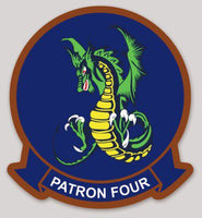 Officially Licensed US Navy VP-4 Skinny Dragon Sticker