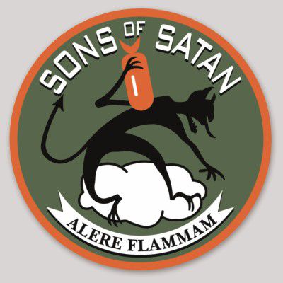 Officially Licensed USMC VMSB-241 Sons of Satan Sticker