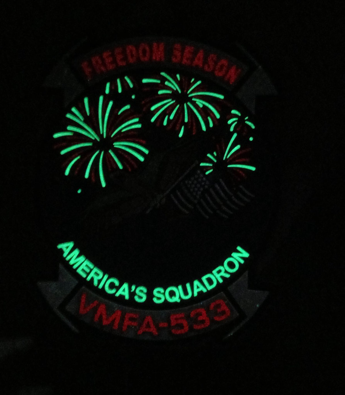 Official VMFA-533 Hawks 4th of July PVC Patch