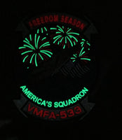 Official VMFA-533 Hawks 4th of July PVC Patch