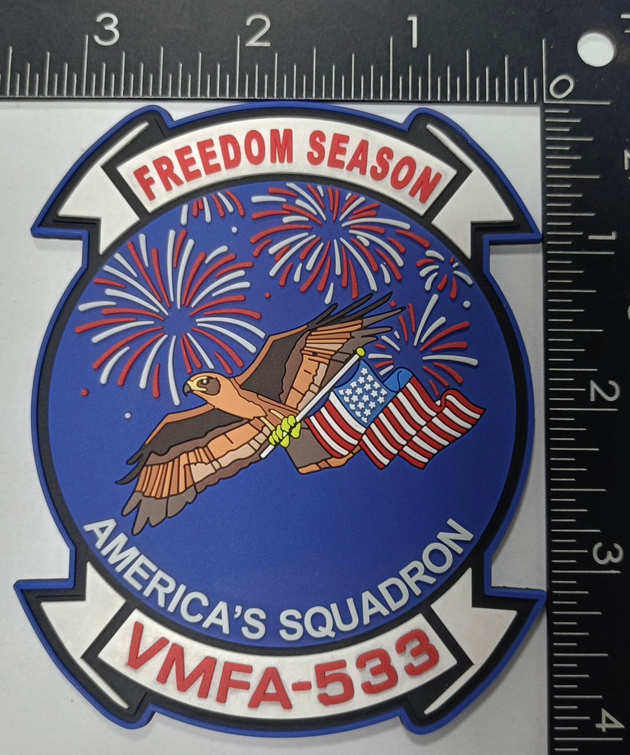 Official VMFA-533 Hawks 4th of July PVC Patch