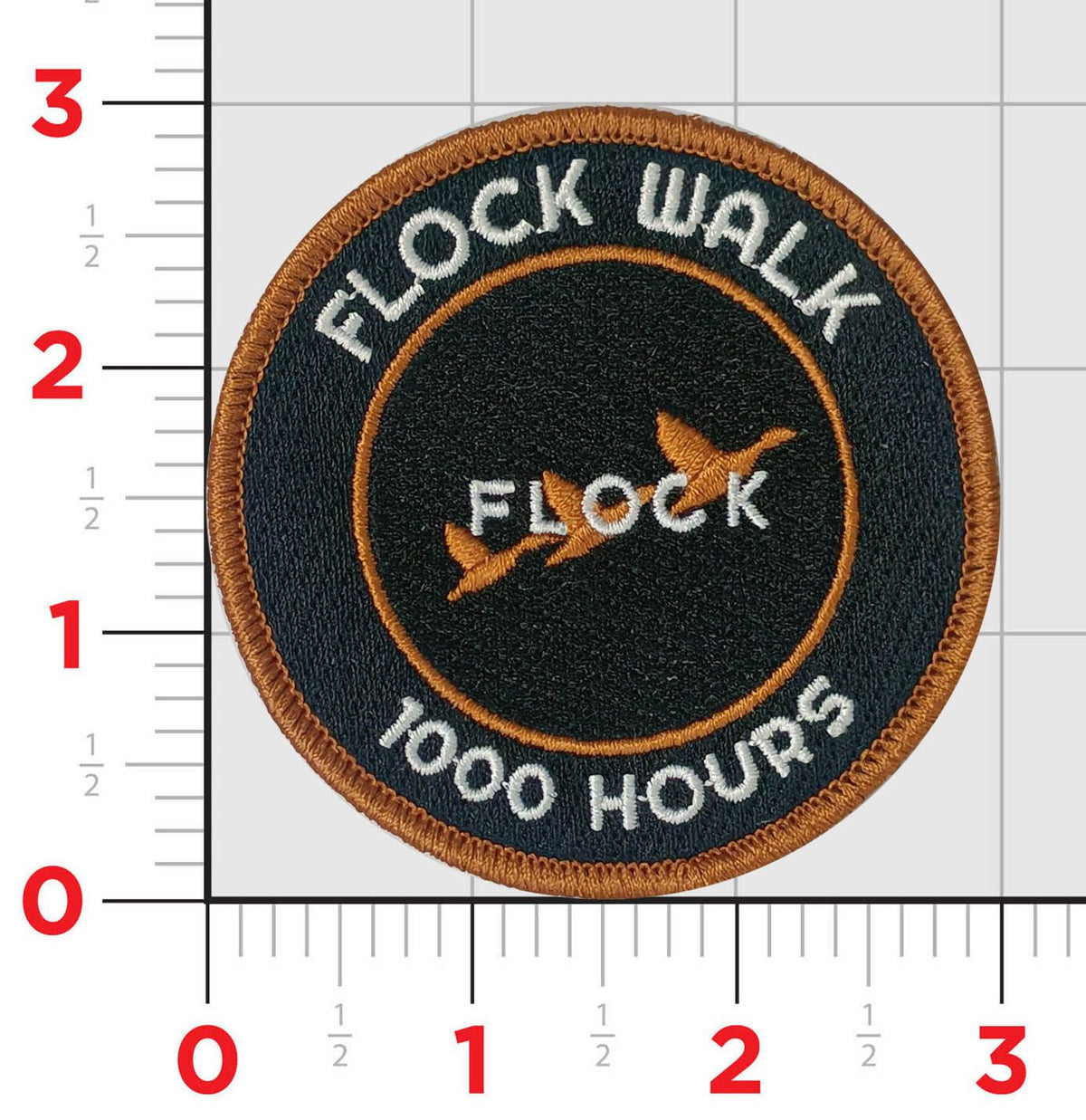 Official Flock Walk 1000 Hour Patch